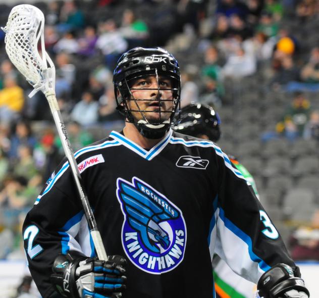 Ken Millin with the Rochester Knighthawks