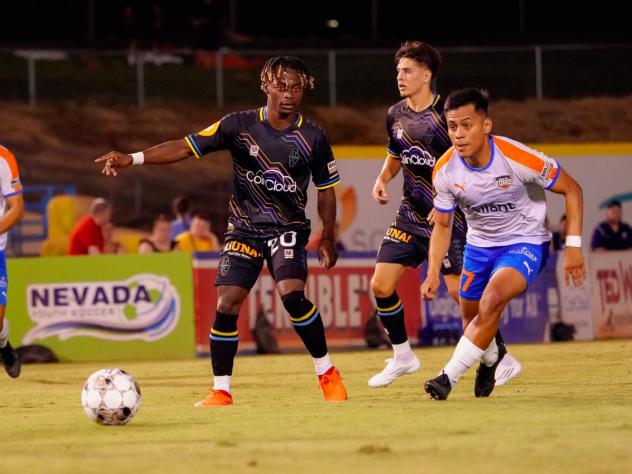 Las Vegas Lights FC's Frank Daroma on the field