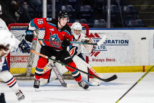 Kelowna Rockets' Scott Cousins in action