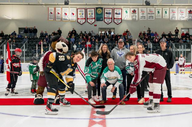 Peterborough Petes battle the Kingston Frontenacs at the Cobourg Community Centre