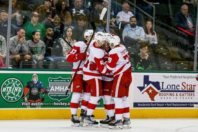 Grand Rapids Griffins celebrate win