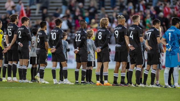 Richmond Kickers on the field