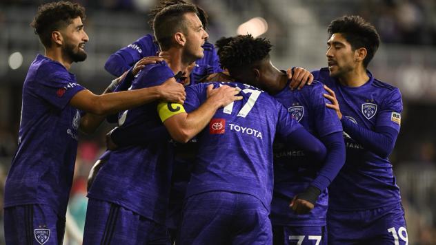 Louisville City FC celebrates win