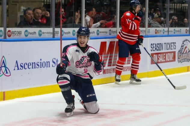 Saginaw Spirit celebrates win