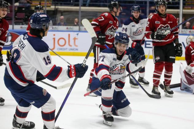 Saginaw Spirit's Michael Misa in action