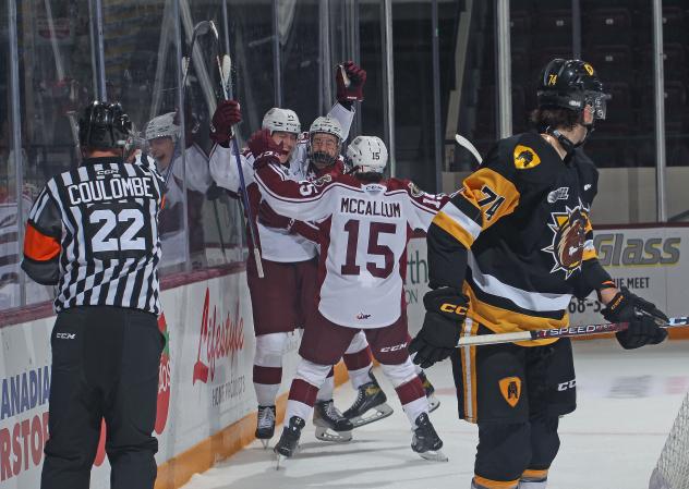 Petes Defeat Defending Robertson Cup Champion Hamilton Bulldogs 5-3