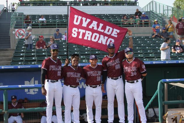 San Antonio Missions in their Uvalde jerseys