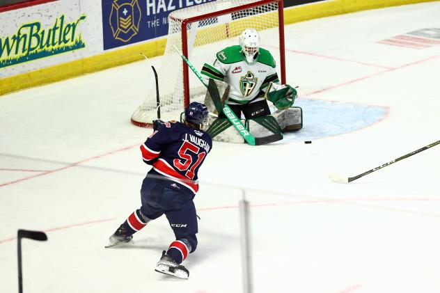 Regina Pats forward Jaxsin Vaughan