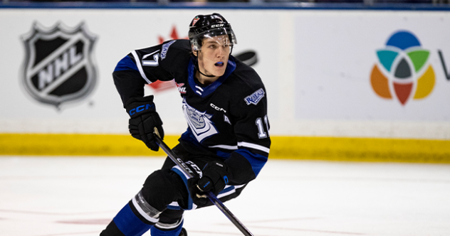 Victoria Royals defenceman Wyatt Wilson