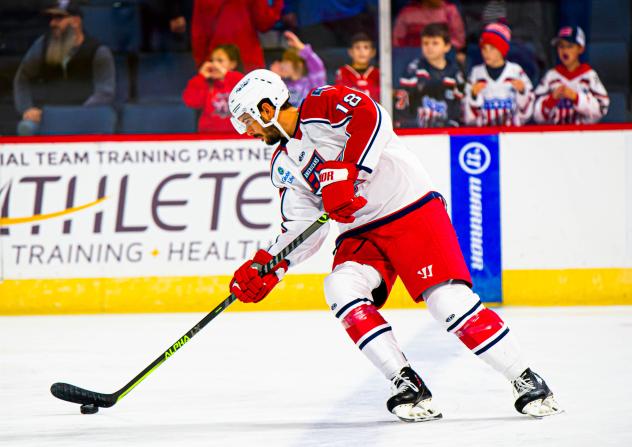 Allen Americans' J. D. Dudek in action