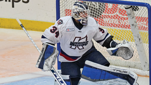 Kalamazoo Wings goaltender Evan Cormier