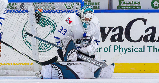 Wichita Thunder goaltender Strauss Mann